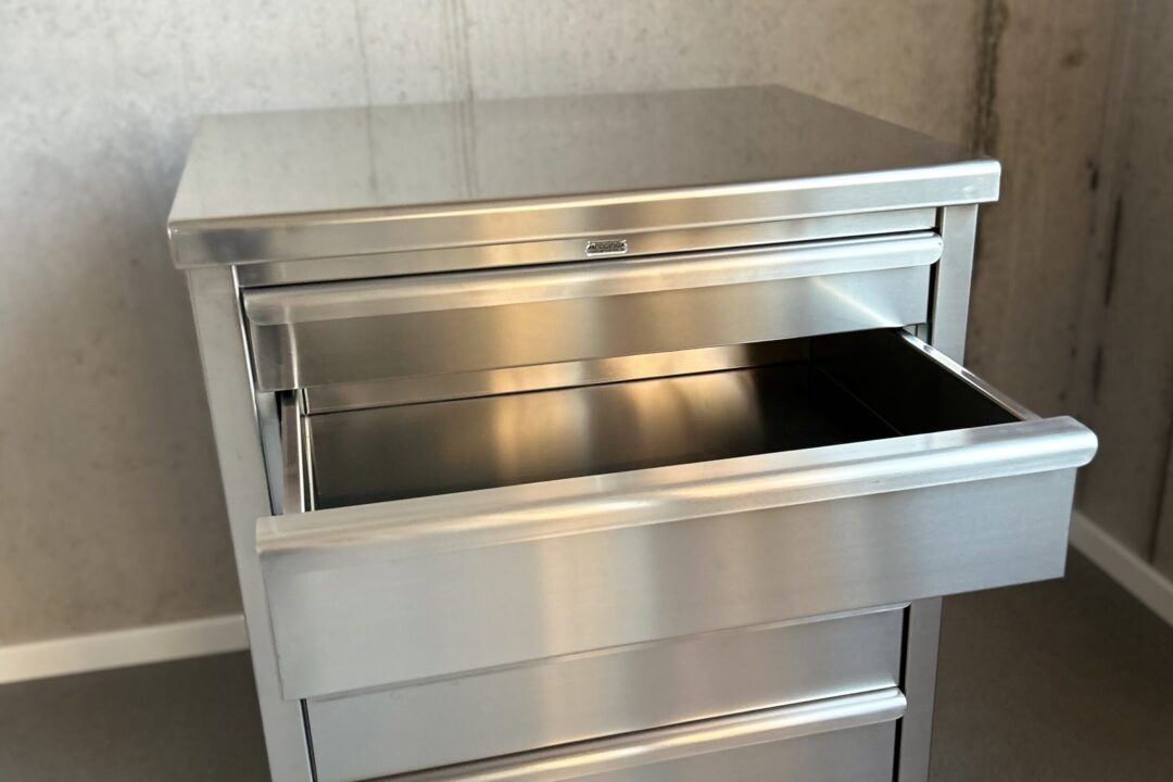 LINE® Schubladenschrank Edelstahl